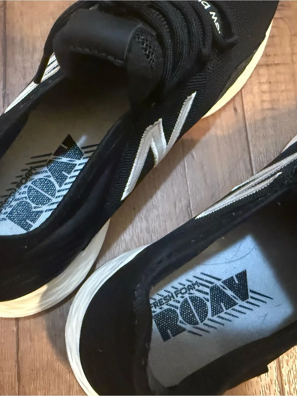 New Balance Black Sneakers with White N Logo